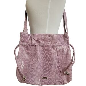 Vintage Perlina Snakeskin Hobo Handbag